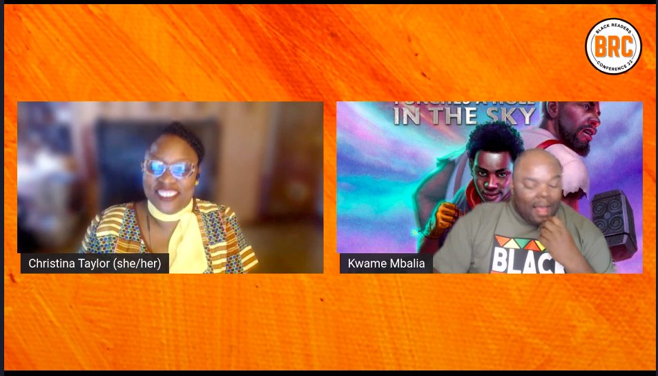 Kwame! 😍 

<a href="/BlackReadersCon/">Black Readers Conference</a> Keynote session: I CAN'T GET MY SON TO READ feat Kwame Mbalia )Tristan Strong Punches a Hole in The Sky) in conversation with Christina Taylor.