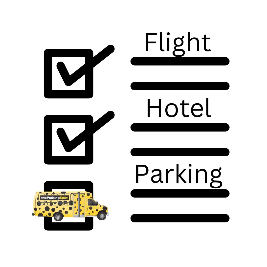 Happy National Checklist Day! Don't forget to reserve your parking at The Parking Spot for your next trip! Link in bio. #NationalChecklistDay #TravelwithTPS #AirportParking