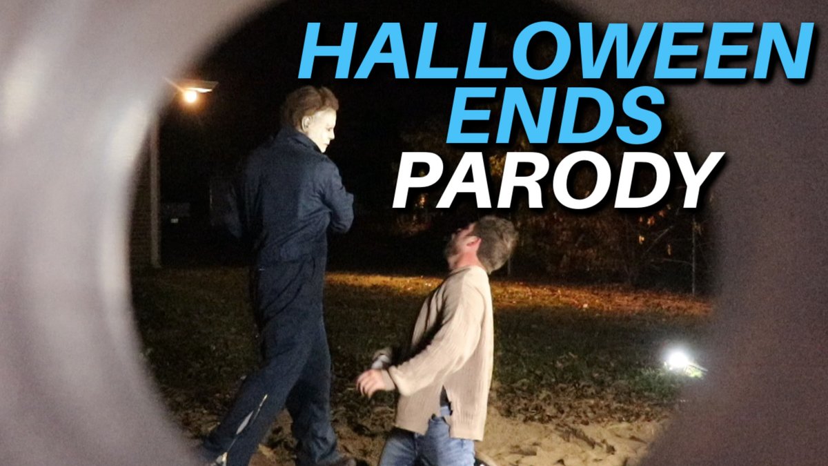 WeWatchedAMovie's tweet photo. Happy Early Halloween! Here's our Halloween Ends Parody: https://t.co/0Mr6mhQXeU #HalloweenEnds https://t.co/6iWAbYgyua