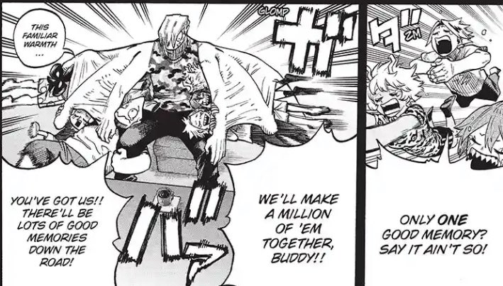 #bnha371
.
-aw shoji🥺
- Sometimes bnha drops this social commentaries that are interesting but a little to late in the game, like this is the final arc i`d like to have this explored earlier tbh
-this is so cute tho😭😭😭 