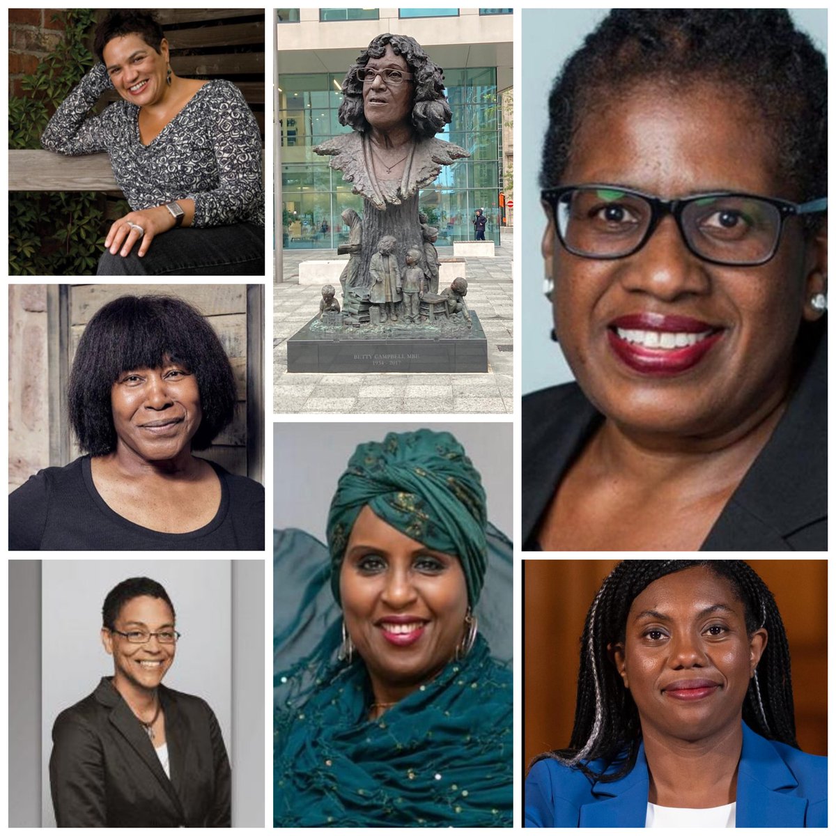 For #BlackHistoryMonth we are celebrating Women of Colour here are our final 7 amazing women @akuareindorf @ArmatradingJoan @JackieKayPoet #BettyCampbell @HiboWardere @KemiBadenoch @BluskyeAllison