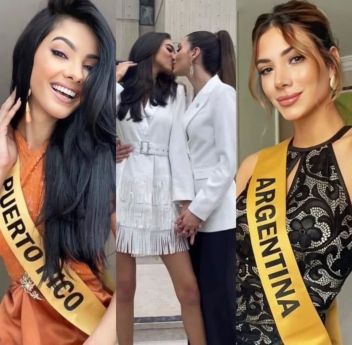 queventomag's tweet photo. ¡Qué viva el amor! 🏳️‍🌈 La modelo y comunicadora Fabiola Valentín anunció en sus redes sociales que contrajo nupcias con la exreina de belleza Mariana Varela. La pareja se conoció mientras representaban a sus respectivos países en el certamen de @MissGrandInter 2020. https://t.co/zdN8RLVAox