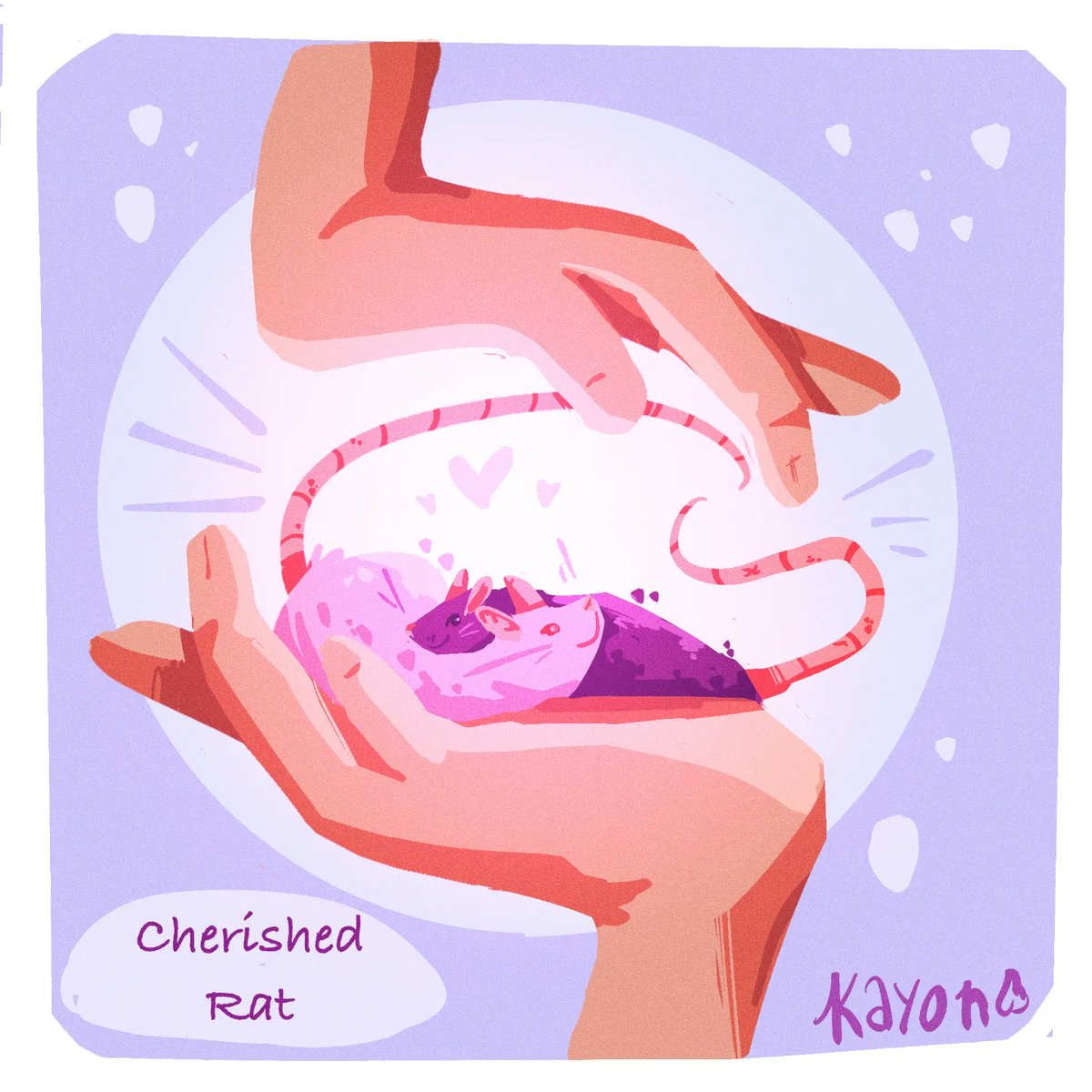 Day 25 was Cherished Rat ! 🐀💙
I won't finish everything for tomorrow but it's okay

#myart #digitalart #petrat #ratart #rattober2022 #rattober #beansrattober #inktober #inktober2022 #illustration #petart #cuteart