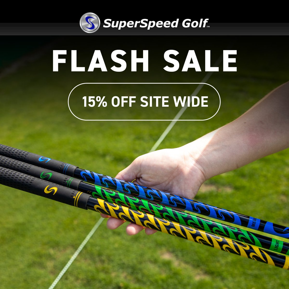 SuperSpeedGolf's tweet image. ⚡ Fall 15 Flash Sale ⚡

Save 15% off our entire site and gain 15-20 yards this fall with our swing speed training systems and tracking tech!

🛒 superspeedgolf.com

Sale available on US and Canada sites only.

⏰ Sale ends Tuesday, November 1st