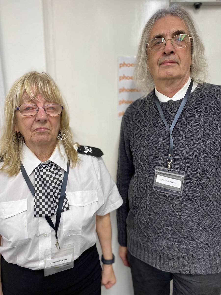 Watch out the police are about - Sergeant Shortwave and Inspector Longwave investigate the murder of DJ Scratch…all will be revealed around 5.45 listen live #DeadAir