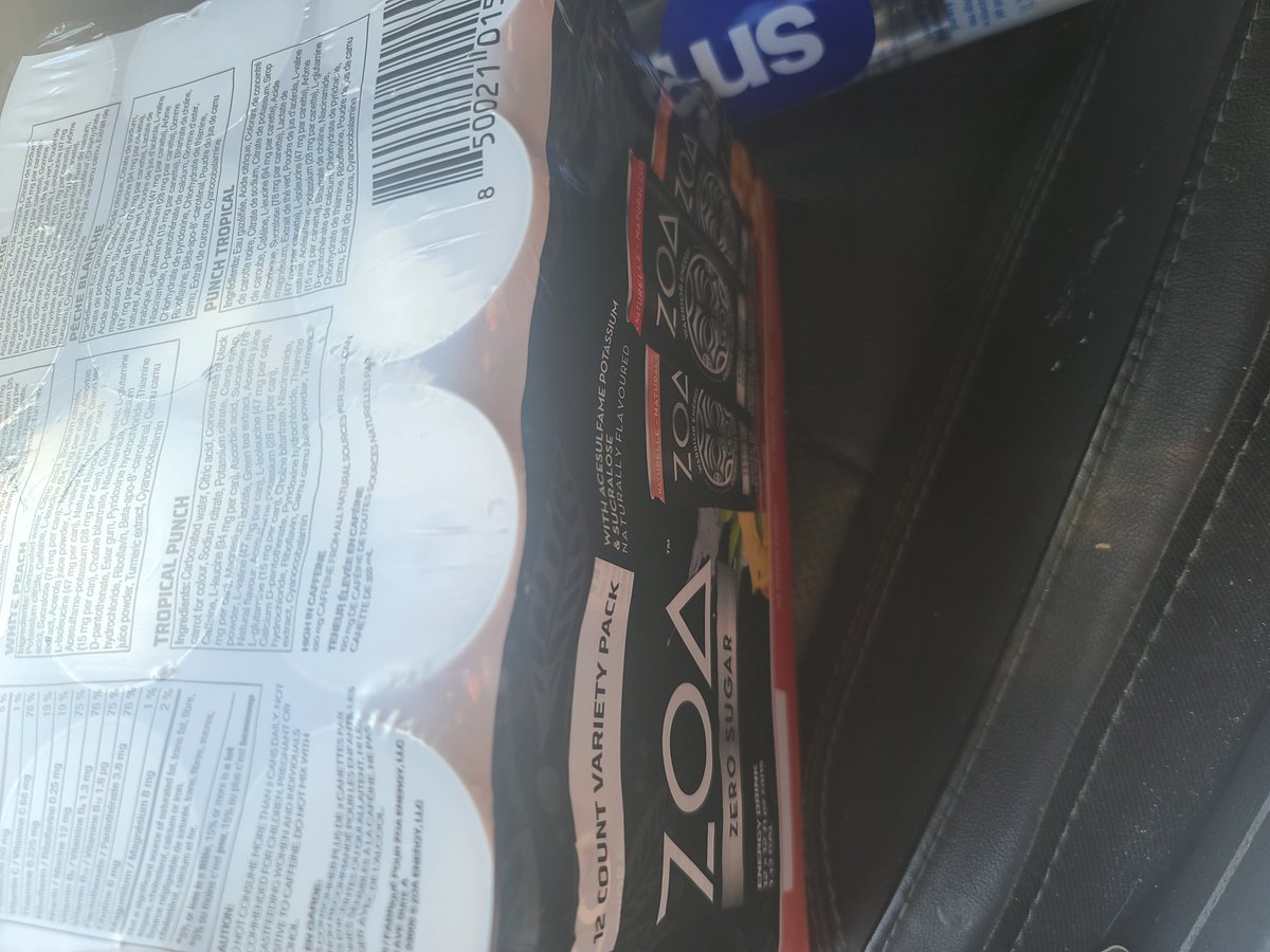 JTSparvalicious's tweet photo. I drove 2 hours to the nearest Costco to get this after waiting forever for it to get to Canada, I hope its worth it.  @TheRock #Zoa #zoaenergydrink https://t.co/8tHABoGjvj