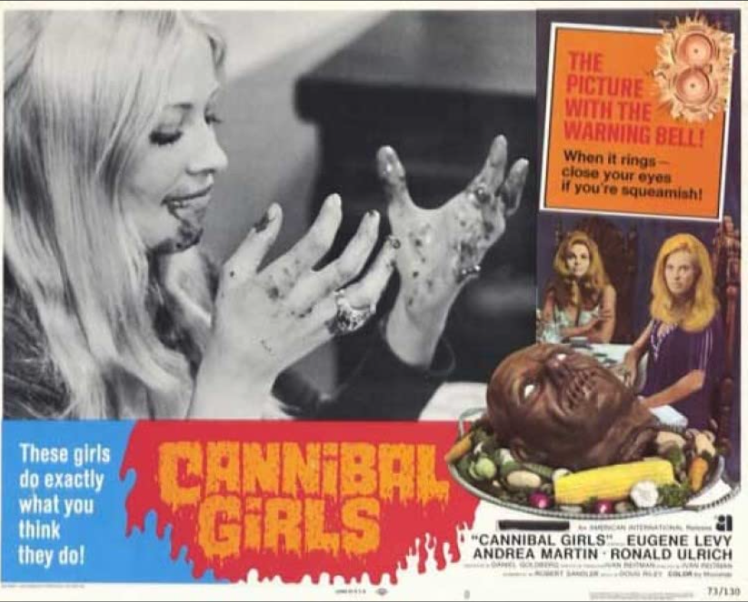 CrazyTOHist's tweet photo. Inspired by the in-theatre antics of William Castle, just prior to a scary or gory scene, the viewers would be warned by the sound of a bell so they could shut their eyes. https://t.co/9hJbpZhdy5