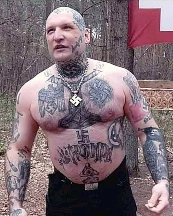 If your heroes wear swastikas but you call them 'freedom fighters', you might just be a little bit braindead. Artem Bonov, aka Zalesov, Azov brigade leader. Apprently slithered off to Poland because he's too skeert to fight Russians.