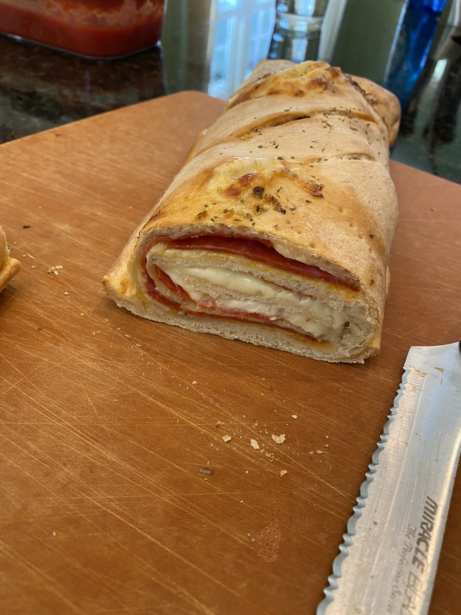 johndigiovanni's tweet photo. Homemade Stromboli for the Eagles game. https://t.co/njF8eQQS0L
