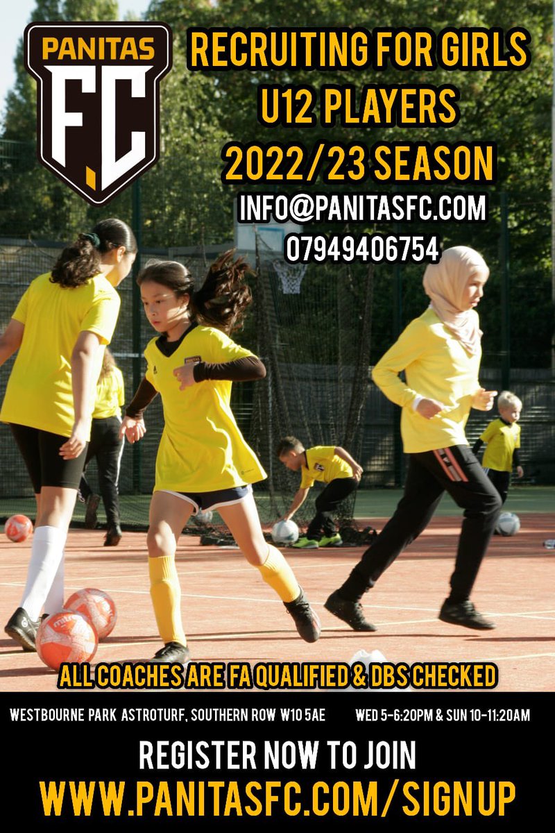 MrRichardTagoe's tweet photo. CALLING ALL LONDON-BASED Coaches and TEACHERS (PE and Non PE)

One of the teams I work with, a developing group of girls,
are still looking for a few more players to complete our team. U12 girls (YR6-7).

Ideally pitching to teachers and coaches in W/NW London! https://t.co/NeBp9K6IK5