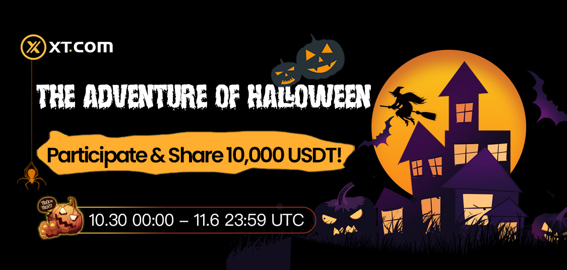 The Adventure of Halloween - It's Today! 🎃 Participate and share 10,000 USDT! Join now: xt.com/activity/hallo… 👻 Details: xtsupport.zendesk.com/hc/en-us/artic…