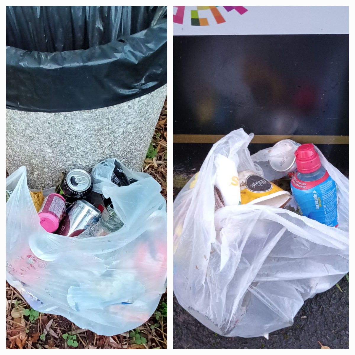 Magsalex67's tweet photo. Some of my #HallowClean efforts over the last few days including @CocaCola_GB can from 2017. @KeepBritainTidy @cleanupbritain @CPRENorthumber1 #Northumberland #litter https://t.co/dm8X8eA2UL