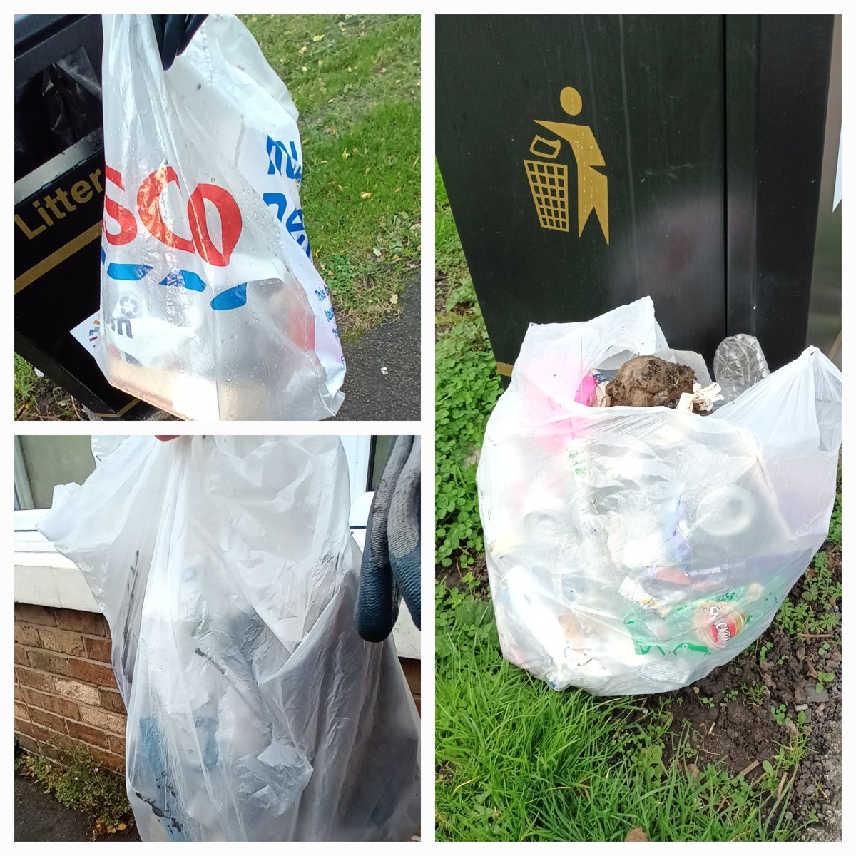 Magsalex67's tweet photo. Some of my #HallowClean efforts over the last few days including @CocaCola_GB can from 2017. @KeepBritainTidy @cleanupbritain @CPRENorthumber1 #Northumberland #litter https://t.co/dm8X8eA2UL