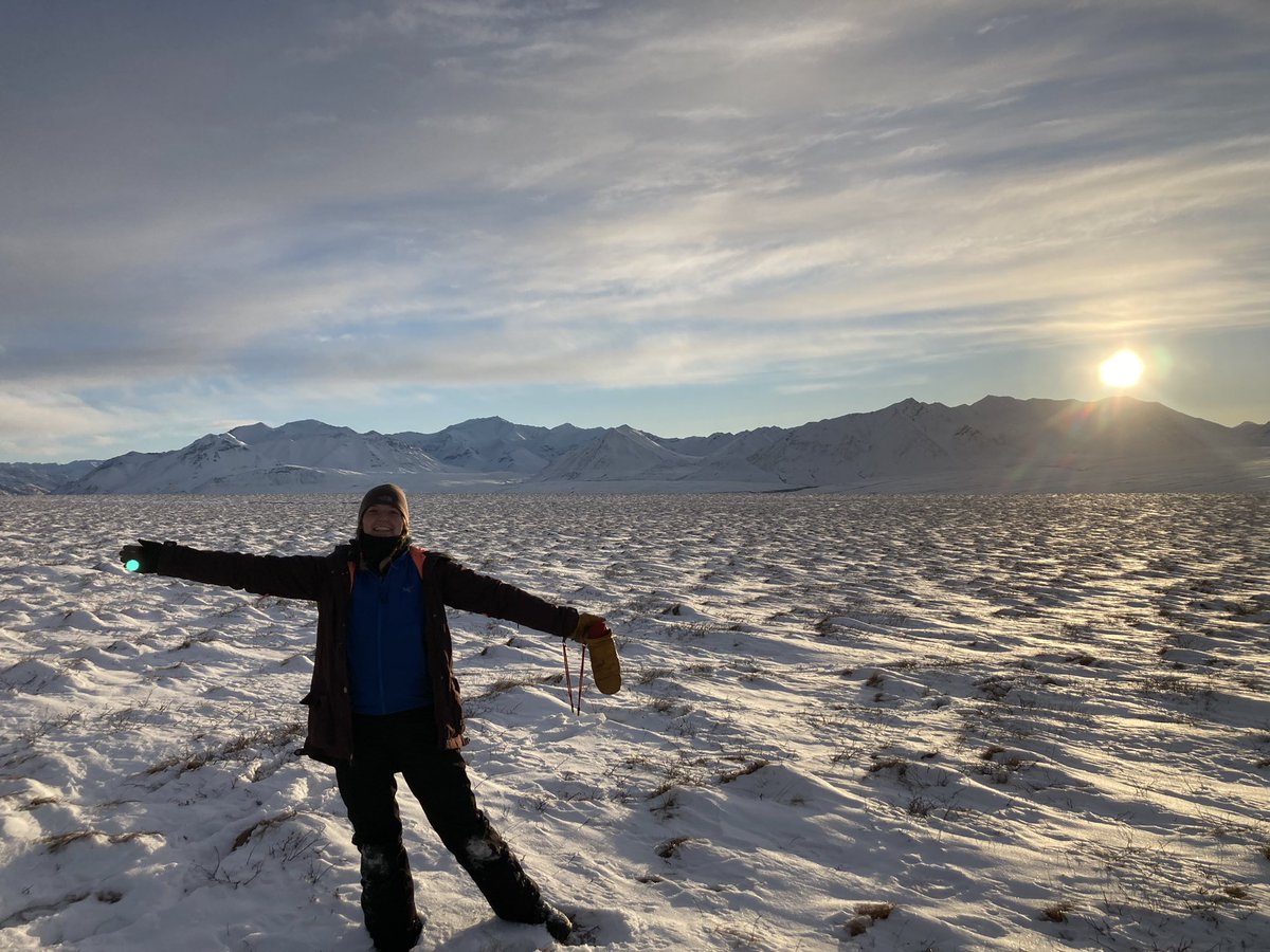AliciaPouw21's tweet photo. Had #snow much fun participating in @NASA #SnowEx2023 this past week stationed at @Toolik! Grateful for the amazing new friends I had the pleasure of working with to collect endless snow measurements and jump endless #tussocks with❄️ ⛄️ https://t.co/Dr4iP9PXp9