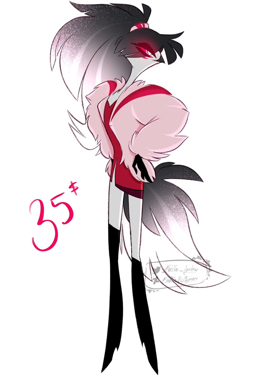 EmiliaStech's tweet photo. PayPal only! #adopcion #adopt #adoptabe #adoptableopen #adoptables #helluvaboss #oc #hazbinhoteloc #helluvabossoc #vivziepop #goetia https://t.co/EuzxxFQYq9