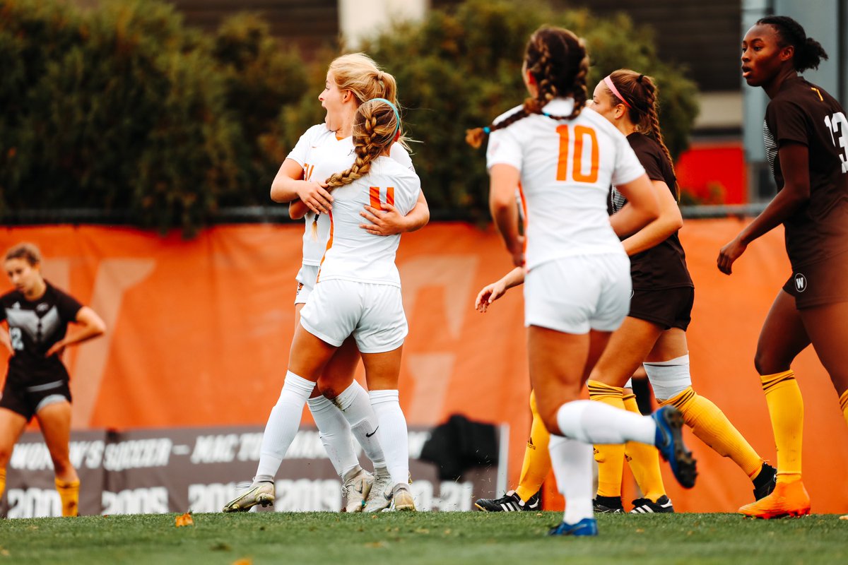 The Falcons are up at the end of the first half of the <a href="/MACSports/">MACtion</a> quarterfinal!