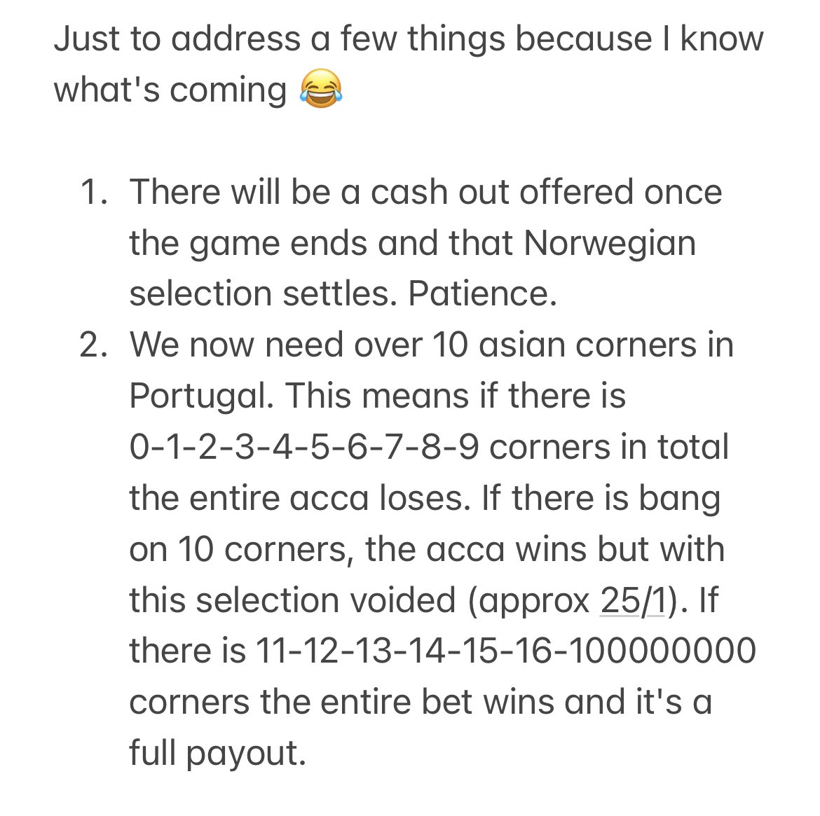 The Betting Village on Twitter "Two screenshots here. Please read to