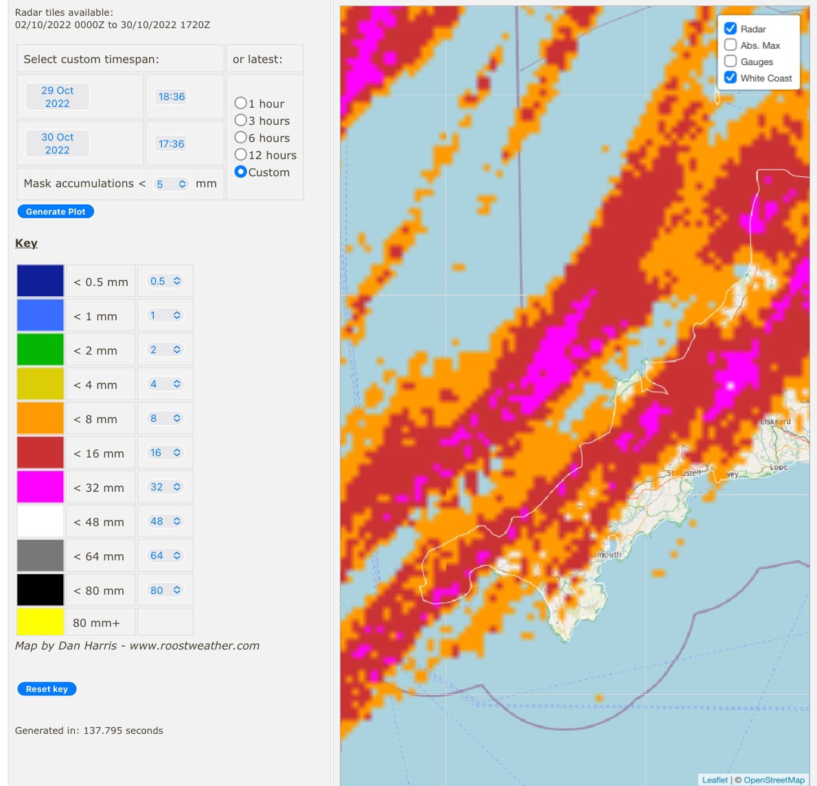 Horrendous pictures &amp; video of huge amounts of sewage in the sea at St Agnes Cornwall.

Yet rainfall amounts and intensities look to be entirely normal for October. Exceptional circumstances?