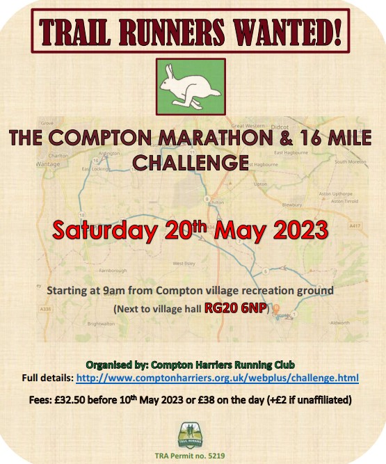 Don't forget, entries are now open for the Compton Downland Challenge 2023 ...