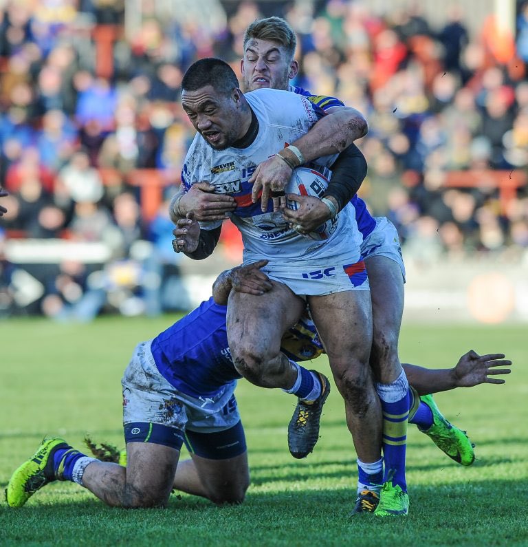 Once a Dreadnought … Trinity’s Super League heroes … Tinirau Arona 🔴⚪️🔵⚜️ 🇳🇿 🇨🇰