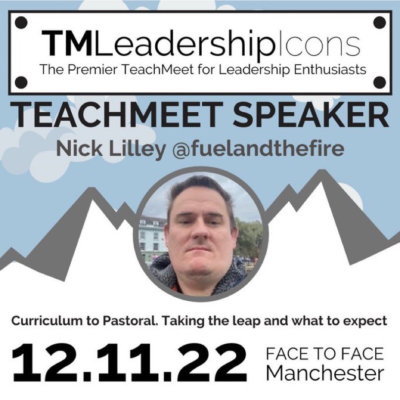 TTREvents1's tweet photo. We have an exciting event happening on the 12th November- it’s going to be an amazing day of CPD for new experienced and aspiring leaders! Join us in Manchester! https://t.co/f46IJr7ebV @Teachmeeticons @TMLeadersIcons https://t.co/rxzJhTGKmx