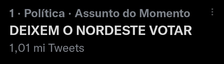 heloestalendo's tweet photo. É sobre isso e NÃO TA NADA BEM!

BATEMOS 1 MILHÃO DE TWITTEES E VMS CONTINUAR!

DEIXEM O NORDESTE VOTAR https://t.co/u3SPtxDseU