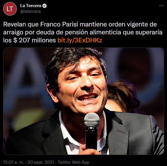PipeAllendeM's tweet photo. Iniciaré este hilo para ir agregando los ""grandes"" hitos del Partido de la Gente (PDG)

Obviamente hay que dejar registrado los "logros" de su líder (que aún no vuelve a Chile) https://t.co/pFCJduAQhQ