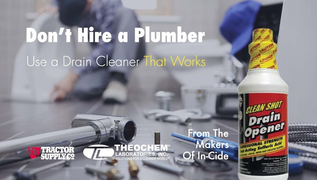 🚽🚰 When your sinks, drains and toilets need some tough love we recommend Clean Shot Drain Opener! This product quickly dissolves grease, hair, and other organic matter and is for use in PVC PIPES ONLY. Visit Tractor Supply today!

ORDER NOW ➡️: ow.ly/wihE50Juz13