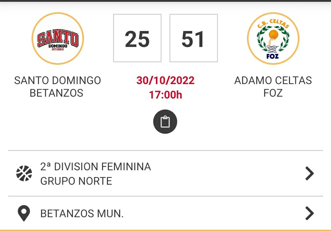 Nuestro senior femenino cae ante Celtas de Foz