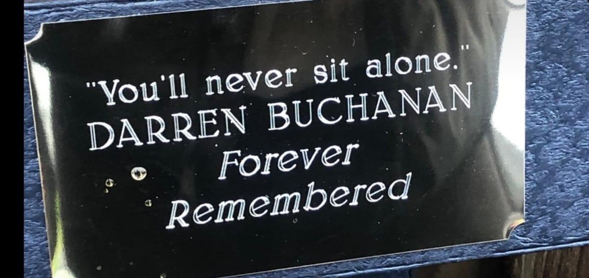 A very emotional day as we opened our memorial garden at <a href="/whitehavenafc/">Whitehaven AFC</a> for our much loved coach, mentor and friend Darren Buchanan. A huge thanks to Coombe and Sharpe for donating all the materials and labour to create such a fitting tribute. You will never sit alone #ForDarren
