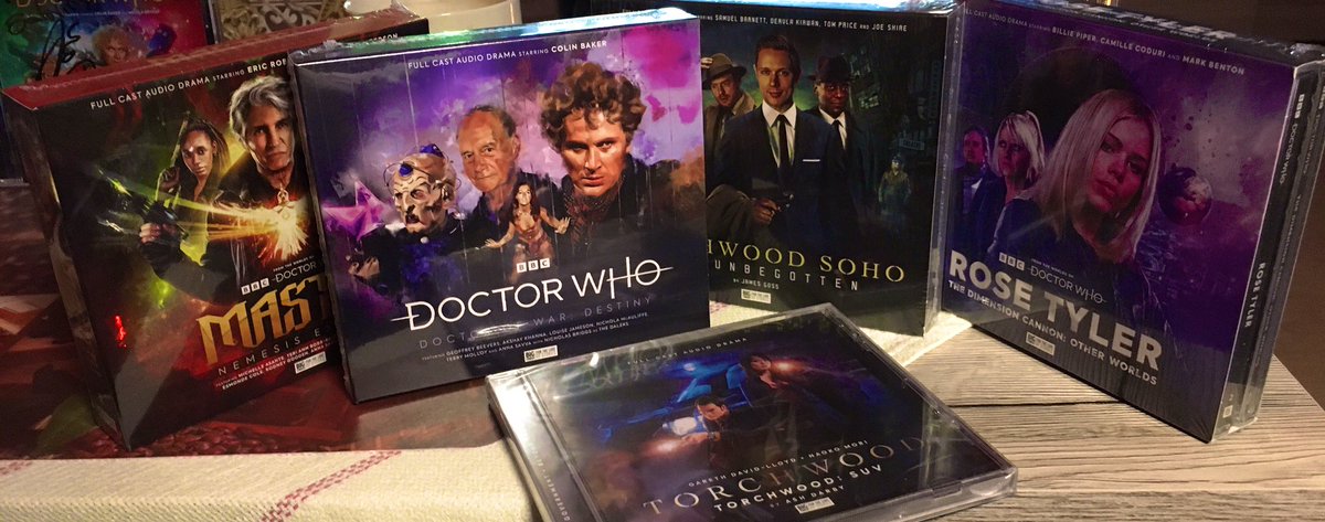 KateStewart65's tweet photo. And here it comes a picture of all the latest arrivals from @bigfinish! Love them!!💙❤️💙❤️
#DoctorWho #torchwood #rosetyler #nortonfolgate #davros #andydavidson https://t.co/tMmbfiDa5R