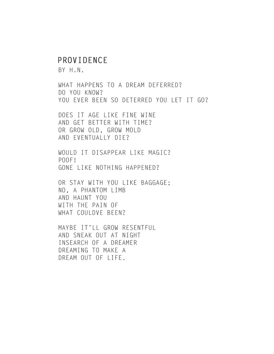 #Providence #poem #poetry #poet #writer #writers #writing #Harlem #remix #dream #deferred #dreamdeferred #dreams #dreamer #dreamers #artist #artists #arts #Langston #Hughes #HN #Hodway #ThankYou #ThankGod