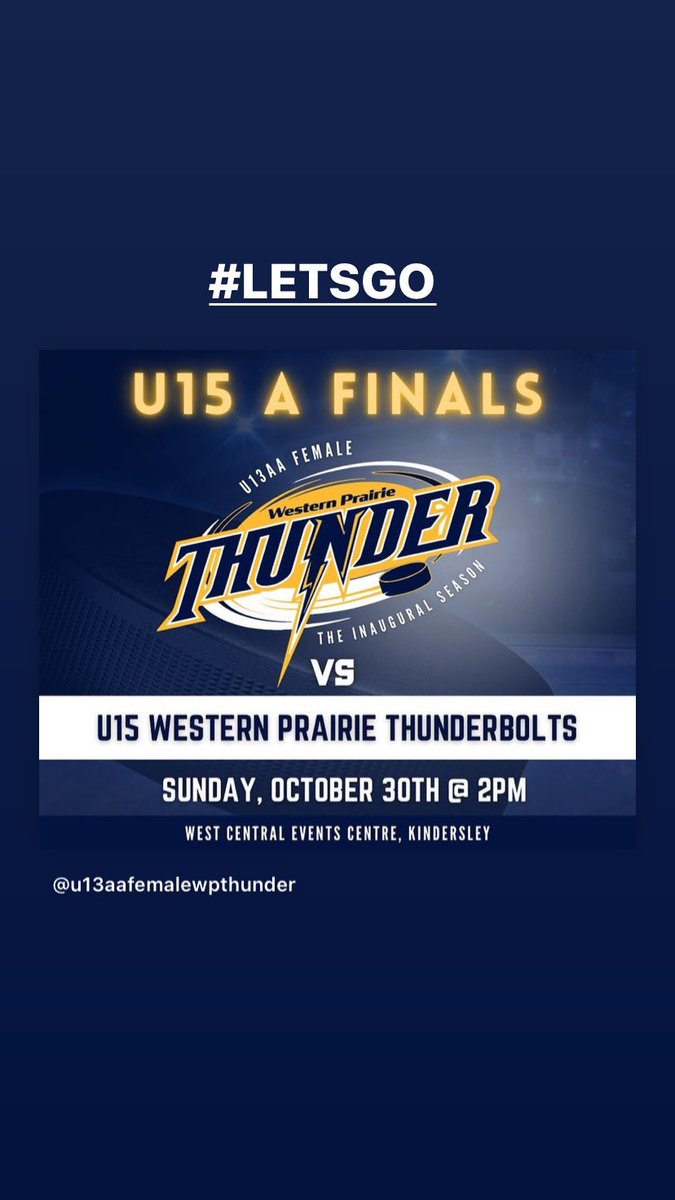 Get to the rink and cheer on your Western Prairie team in A finals!!!!