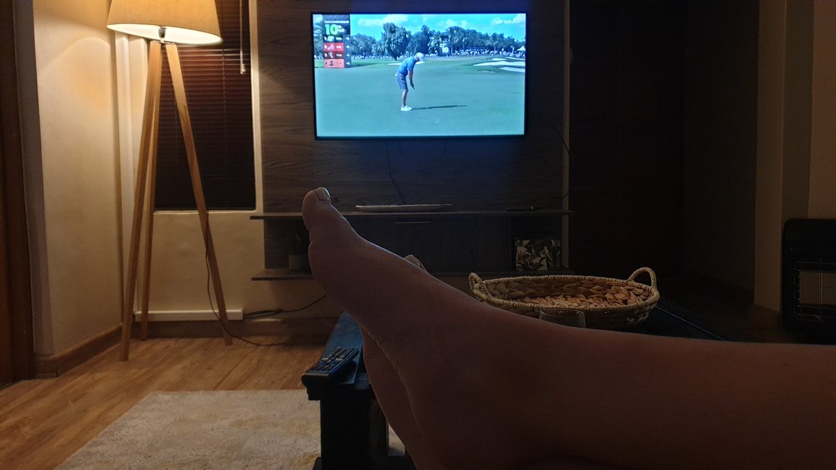 byronwegger's tweet photo. Made a deal with my wife, foot rub for LIV golf. #LIVGolf #livbroadcast #stingers @LIVGolfInv https://t.co/sWZgIoPv1b
