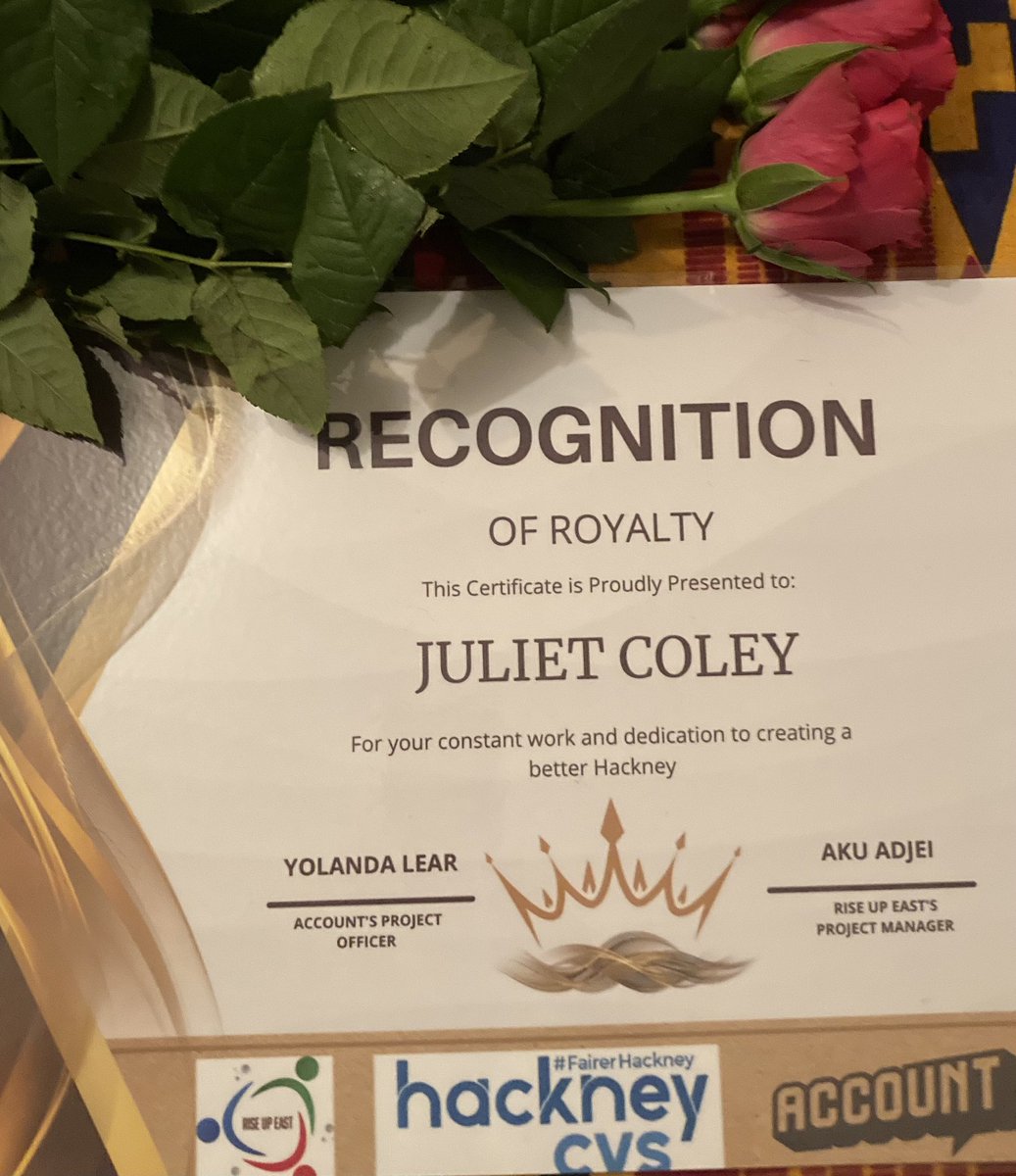iamjulietcoley's tweet photo. Now this is what I call an award! Thank you @Undefeated_Mind and your team. Mega chuffed! You can take the girl out of Hackney but… #hackneybornandbred #hackneyrideordie #hackney4life https://t.co/qKB9E0nB0p