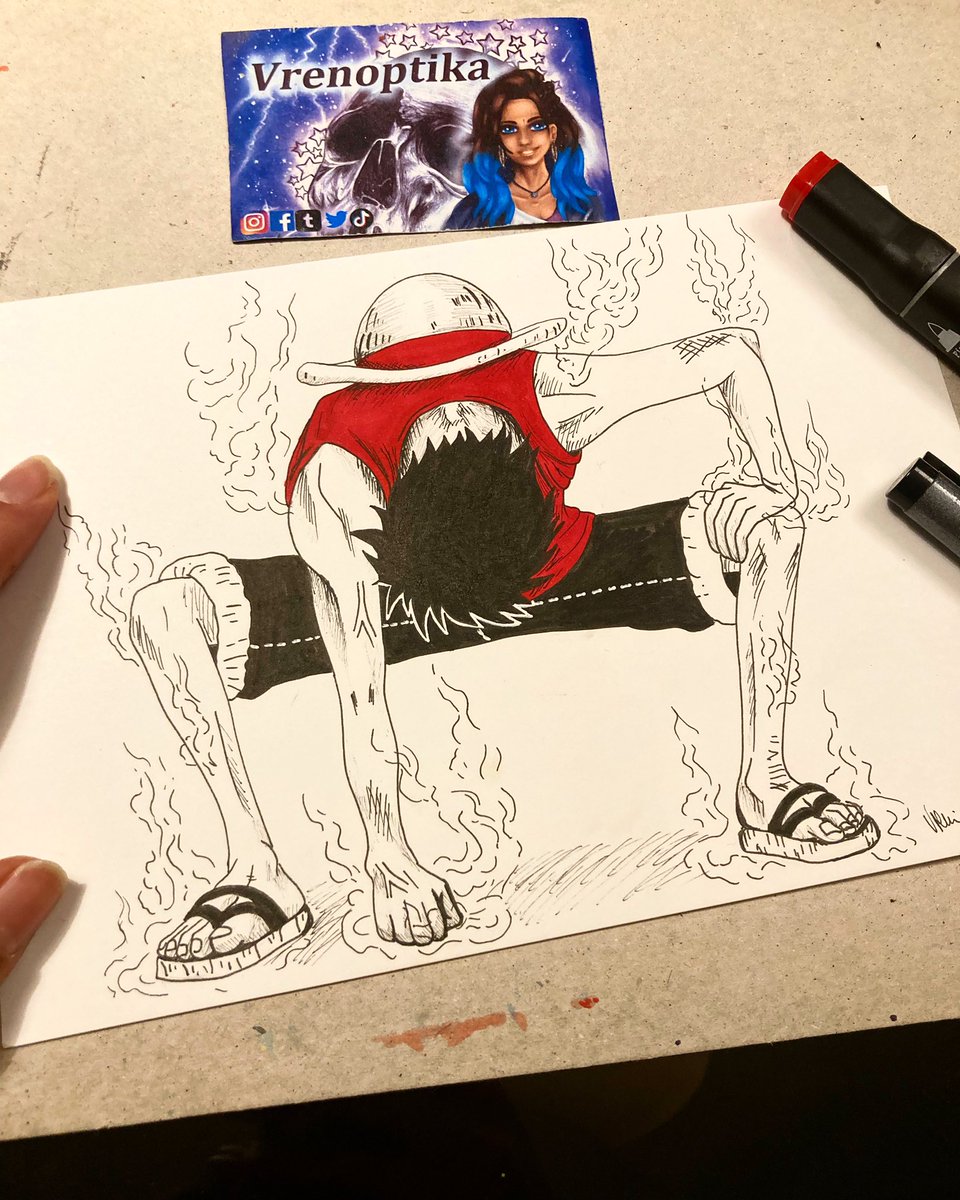 inktober Day 30: GEAR
Monkey D. LUFFY with his GEAR 2  from One Piece 

Markers on Markerpaper #inktober2022 #inktobergear #inktoberprompts #inktober22 #monkeydluffy #gear #onepiecefanart #gear2 #ruffy #markerart #sketching #sketch #onepiece #sketching #vrenoptika