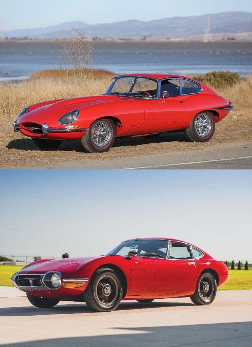 evshift's tweet photo. Which would you prefer to own? Late 1960s Jaguar E-Type or Toyota 2000GT?
https://t.co/XcKGQUDukK
#Meme #RegularCarReviews #RegularCars #RegularCarsMeme https://t.co/BvYROq6Uy8