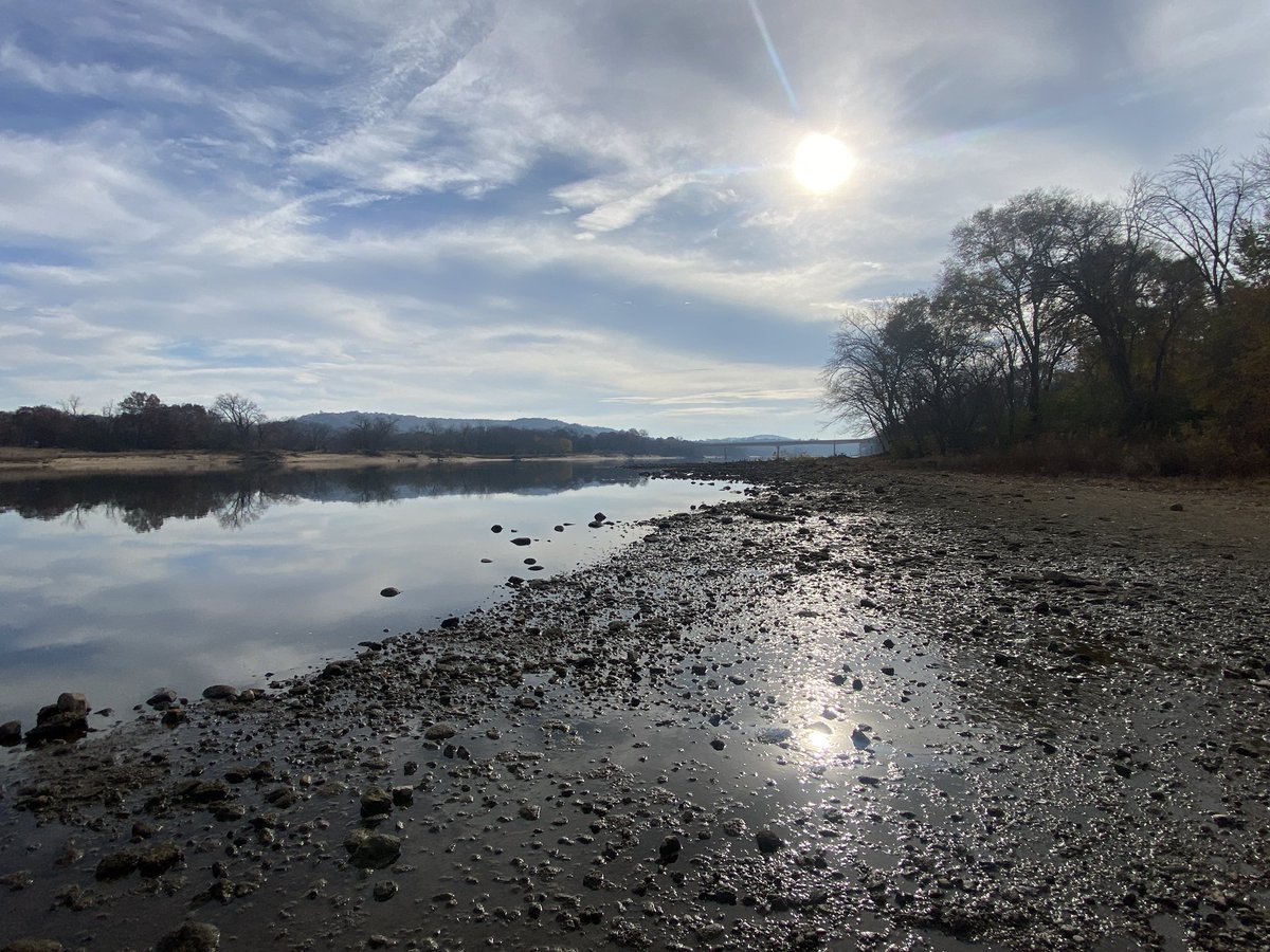 madnewsboy's tweet image. The Lower Wisconsin River at Prairie du Sac at one of its lowest levels in years.
