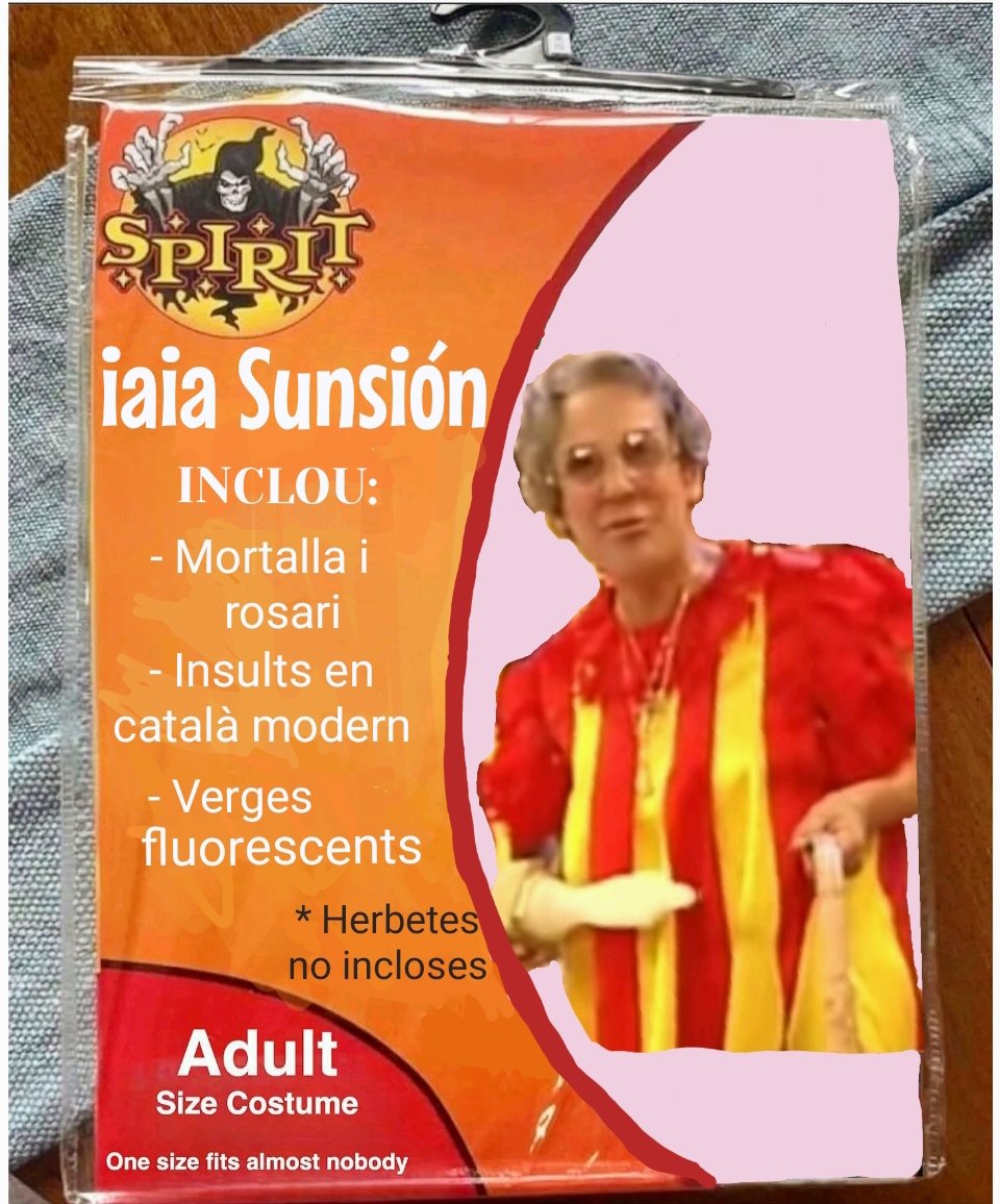 IaiaSuncion's tweet image. Si insistiu en celebrar això del Halloguin, com a mínim feu-ho amb la disfressa correcta, hostimeta: