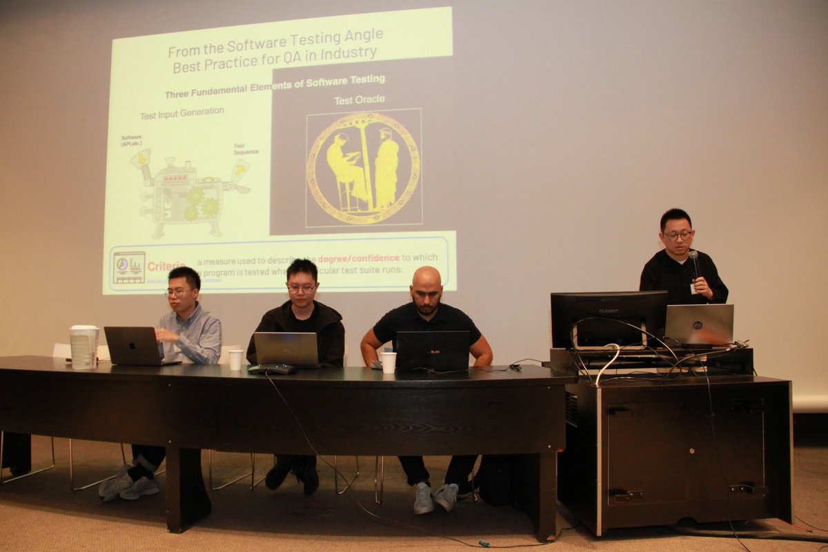 SEMLA_sym's tweet image. #SEMLA2022 is holding a tutorial on &quot;AI Quality Assurance&quot; Chaired by @SWATLab and Prof. Lei Ma, and presented by our expert Dr. Houssem Ben Braiek from @polymtl.
Join it now on YouTube: youtu.be/6LPCyIwoUYk 

#SE4AI #SE4ML