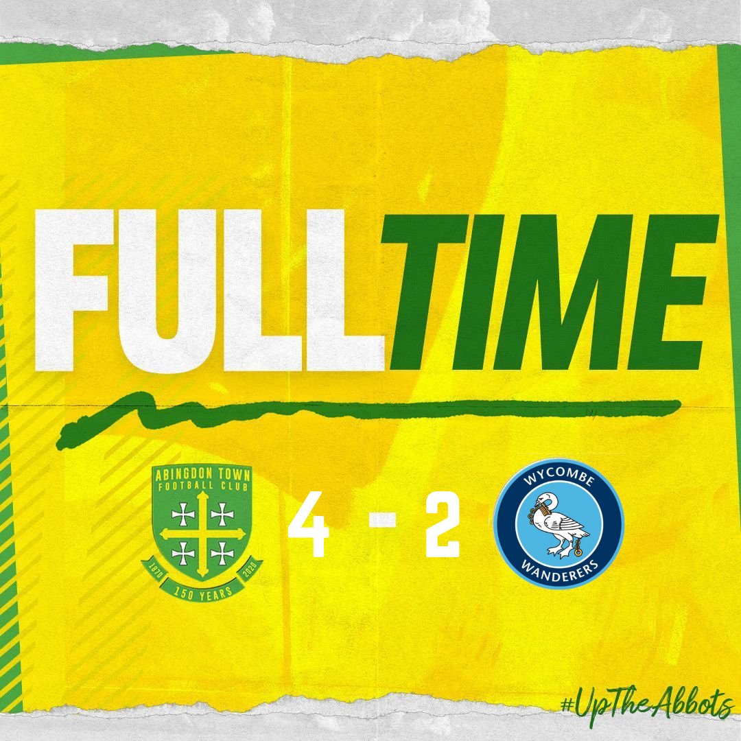 Abingdontownla1's tweet photo. FULL TIME! 

Great result for the Abbotts! 

#UpTheAbbotts 🟡🟢 https://t.co/jcR5WMXToO