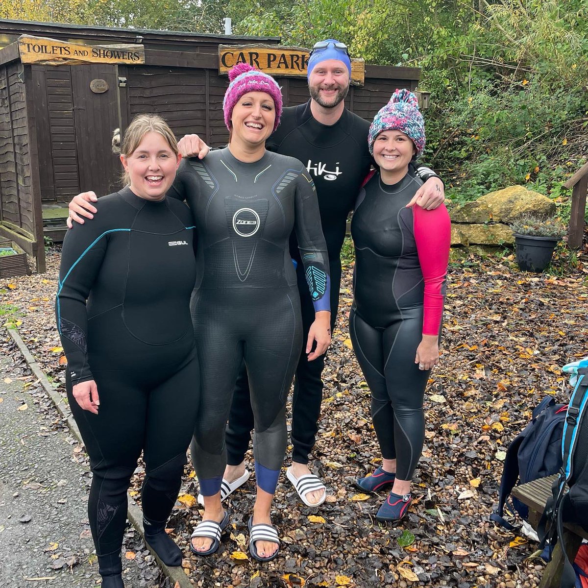 First ever open water Winter swim. 
Let’s see where the season takes us! 🥶 🏊🏼‍♀️ 
Perfect first temperature of 13.4 degrees! 
#coldwaterswimming #winterswimming #activitiesaway #openwaterswimming #Zone3 #lucylocketloves