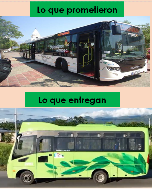 RangPerez's tweet photo. Mira @AndyRomeroCh igualiticos 
definitivamente el SIVA @SETPCValledupar la @GobdelCesar y la @AlcaldiaVpar nos creen pendejos.
tanta espera, tanto dinero par salir ahora con buseticas de jugete. https://t.co/oJmw2aDh63