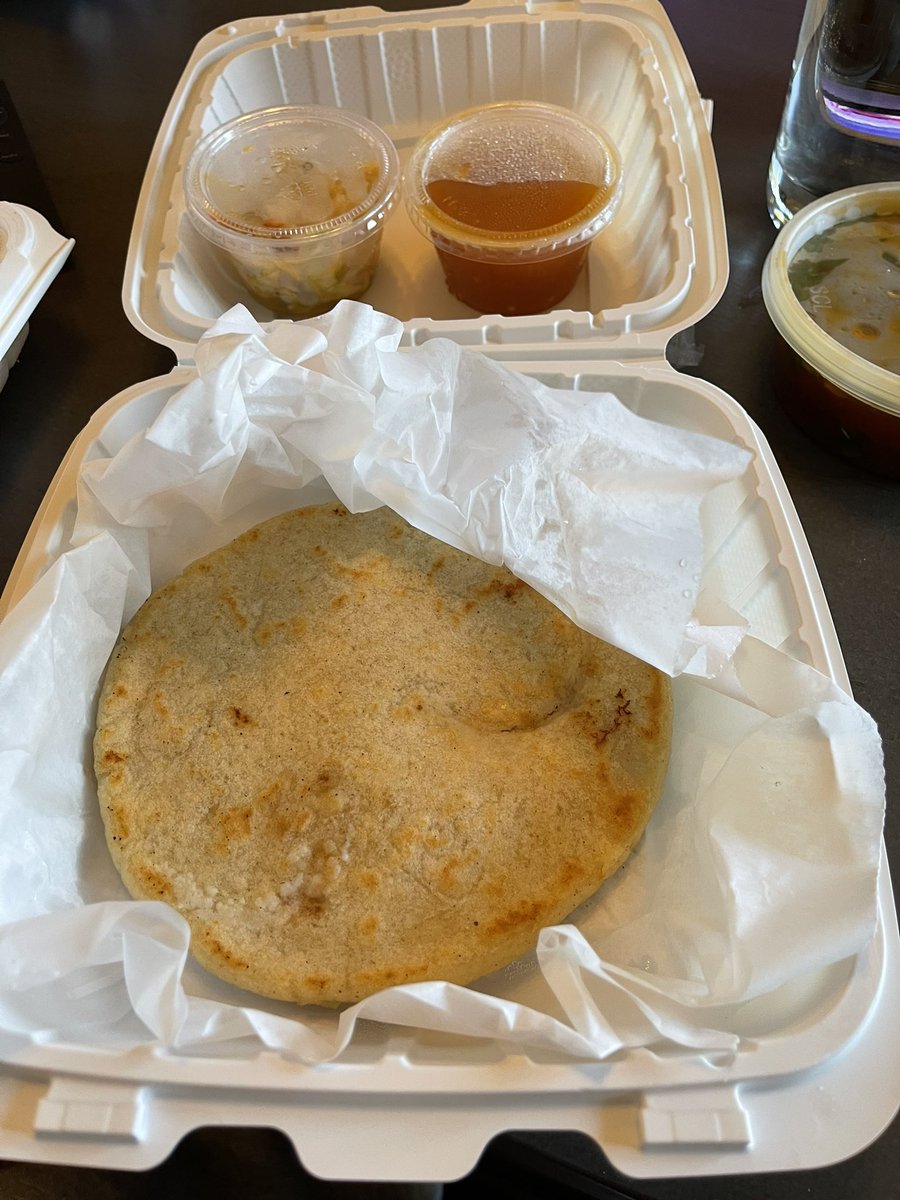 Flxmingoz's tweet photo. We eating good today. Pork Papusas & Birria tacos #fatboychronicles https://t.co/psaFwwXadR