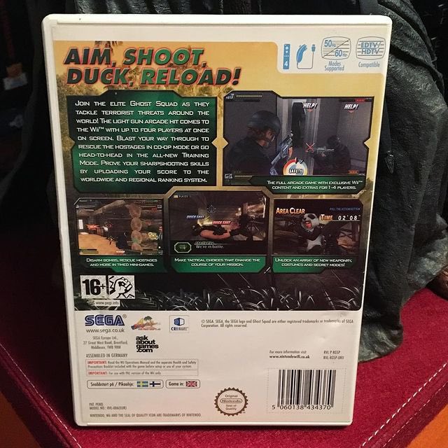 UnboxingHands's tweet photo. Ghost Squad - Sega - Wii Game - 2007
https://t.co/tQosXYNwm6
#retrogaming #retrogames #retrogamer #gamer #gaming #nintendo #railshooter #popculture #nintendogames #nintendogamer #nintendowii #wiigames #operationghost #nintendocollection #wii #ghostsquad #sega #videogames https://t.co/kVyy1Uc99e