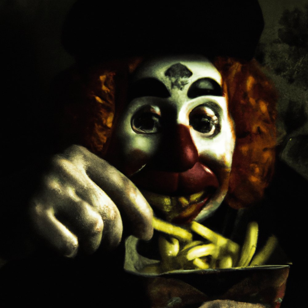 A creepy Ronald McDonald eating a potato, is possibily not only a potato's worst nightmare but every little kid 😱🤡
What is your favourite nightmare? 
List below 👇
magiceden.io/marketplace/so…
#HappyHalloween #PGMI #TatorArmy