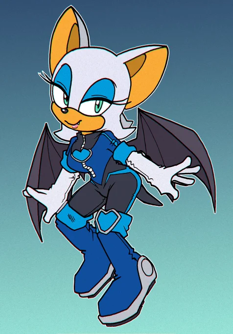 Rouge in that new outfit yup exactly how I saw the outfit didn't change a thing i swear 
