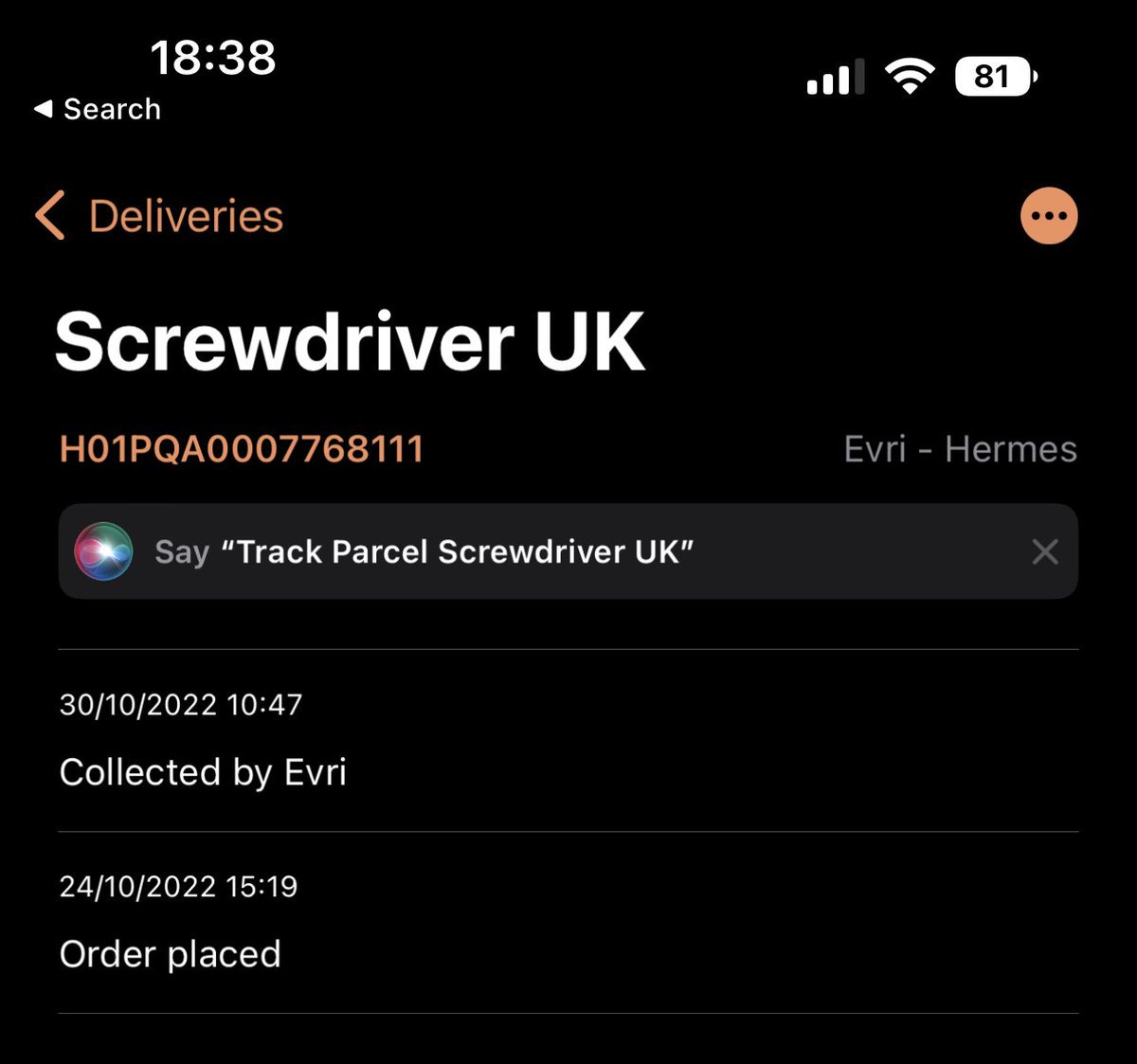 ChrisHumphreys_'s tweet photo. So my ⁦@LinusTech⁩ Tips Screwdriver has landed in the uk, pass though customs and has now been collected by Evri. Hopefully they can attempt delivery tomorrow so I can take into the office with me during the week for ⁦@orbitalinternet⁩ engineers to try. https://t.co/TDgdT3hdWd