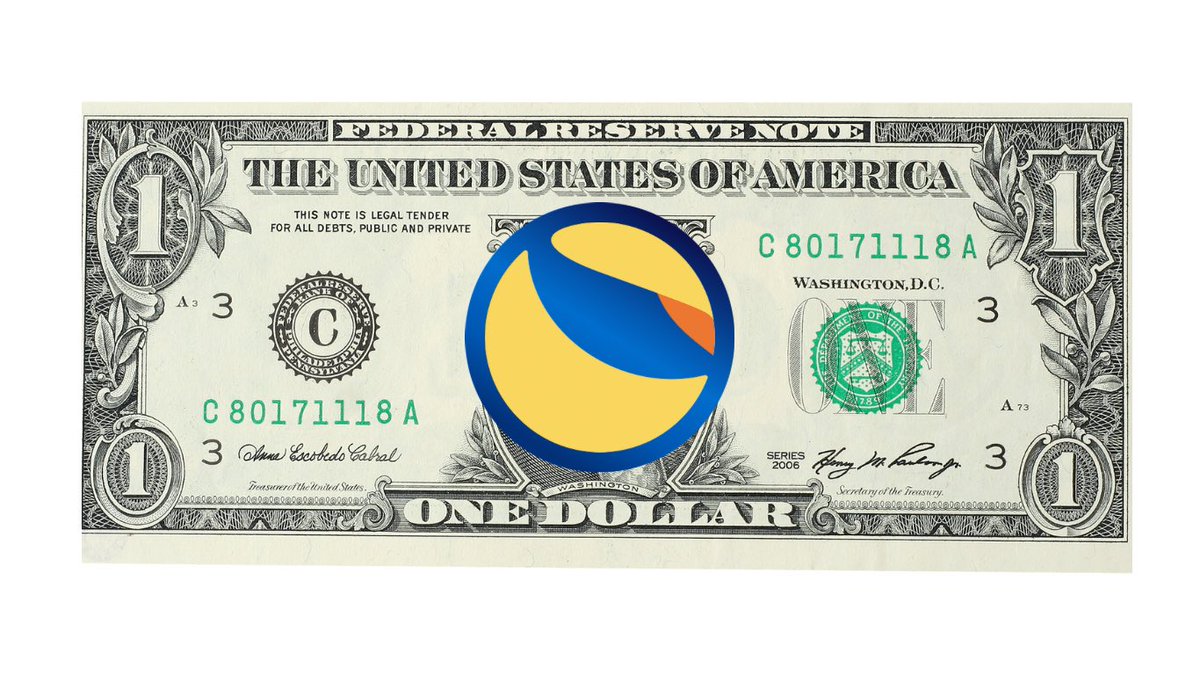 $LUNC to this bill. $1 

#LUNC #LunaClasssicHQ #LUNACLASSIC