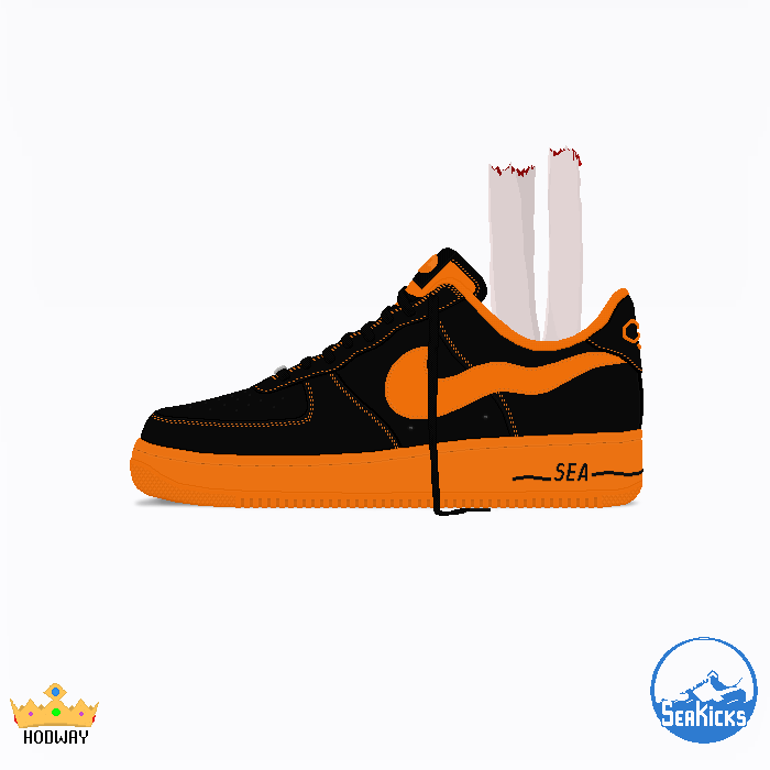 #Halloween #holloween 1,2, &amp; 4 #happyhallowen #spider #Skeleton #scary #spiderweb #black #orange #seakicks #seaforce1 #not #nike #airforce1 #kicks #art #nft #collection #thankyou